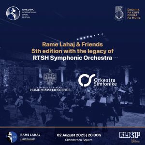 Orkestra Simfonike e Radiotelevizionit Shqiptar në Gala Mbrëmjen “Rame Lahaj & Friends” më 2 gusht