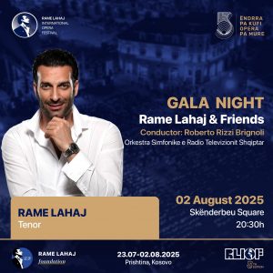 Rame Lahaj, zëri dhe zemra e skenës së Gala Night “Rame Lahaj & Friends”