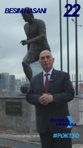 Besim Hasani përkujton legjendën e futbollit Fadil Vokrri