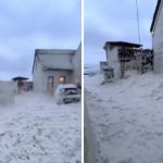 Skena të pabesueshme nga Irlanda, sasi e madhe shkume deti mbulon bregdetin