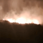 Zjarr i madh në Orikum