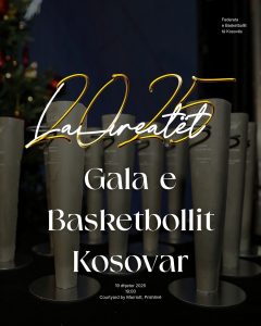 Mbrëmja Gala e Basketbollit të Kosovës “Laureatët 2025”