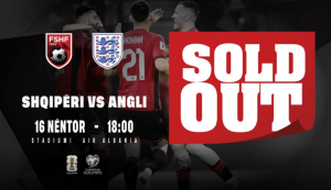 Shiten të gjitha biletat e ndeshjes Shqipëri-Angli
